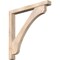 Ekena Millwork Legacy Block Smooth Bracket w/ Offset Brace, Douglas Fir, 5 1/2"W x 48"D x 48"H BKT0604X48X48LEC05SDF - alternate 1